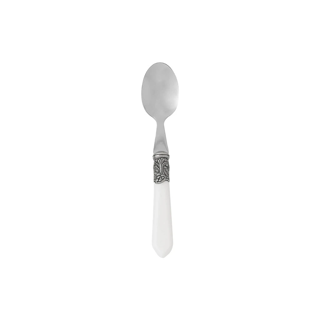 Côté Table Cuillère à Café En Inox Blanc - Baroque 1 Côté Table Cuillère à Café En Inox Blanc - Baroque