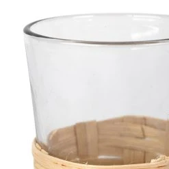 Alternative view of Comptoir De Famille Verre à Thé En Rotin Naturel 20cl - Fantine