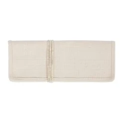 Comptoir De Famille Etui à Couverts Naturel Et Argenté En Toile De Coton Et Lurex - Emelise
