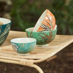 SEMA DESIGN Lot De 4 Bols En Grès Vert Et Orange 70cl - Tropic'art 5 SEMA DESIGN Lot De 4 Bols En Grès Vert Et Orange 70cl - Tropic'art -AMEFA Magasin 222f1 amb hd 2022 01 pe sema 9346