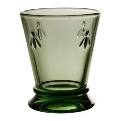 Côté Table Gobelet Abeilles Vert En Verre
