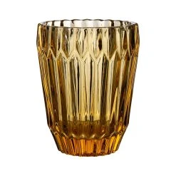 Côté Table Gobelet Fleuria Jaune En Verre