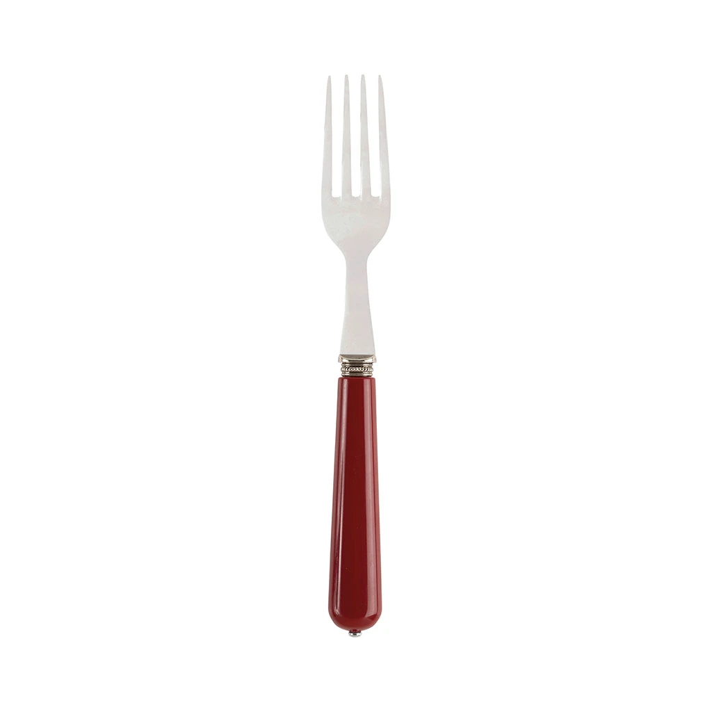 Côté Table Fourchette Lucie Rouge En Inox 1 Côté Table Fourchette Lucie Rouge En Inox