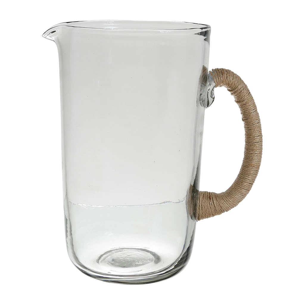 Côté Table Pichet Lorena 1.5l En Verre Et Jute 1 Côté Table Pichet Lorena 1.5l En Verre Et Jute