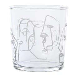 Côté Table Gobelet Visage Bodega Blanc 35.5cl En Verre