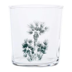 Côté Table Gobelet Palmier Bodega Petrole 35.5cl En Verre