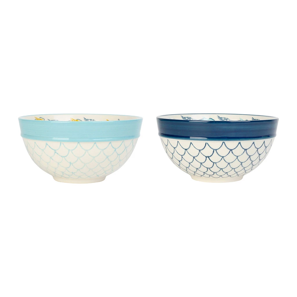 Jardin D'Ulysse Lot De 2 Bol En Grès Bleu Marine Et Ciel 55cl - Un été à La Mer 1 Jardin D'Ulysse Lot De 2 Bol En Grès Bleu Marine Et Ciel 55cl - Un été à La Mer