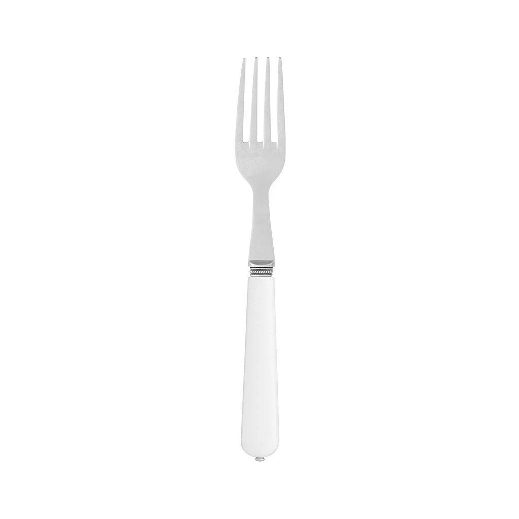 Côté Table Fourchette En Inox Blanc - Lucie 1 Côté Table Fourchette En Inox Blanc - Lucie