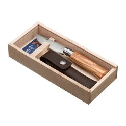 Couteau Plumier N°08 Inox Olivier Et Etui Naturel - Opinel -AMEFA Magasin 606608 FRN02 WEB
