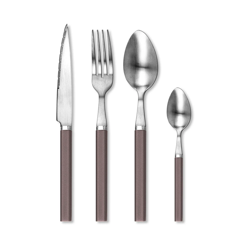 TARRERIAS BONJEAN Ménagère 24 Pièces En Inox Et Manche Bois De Rose - Cottage 1 TARRERIAS BONJEAN Ménagère 24 Pièces En Inox Et Manche Bois De Rose - Cottage
