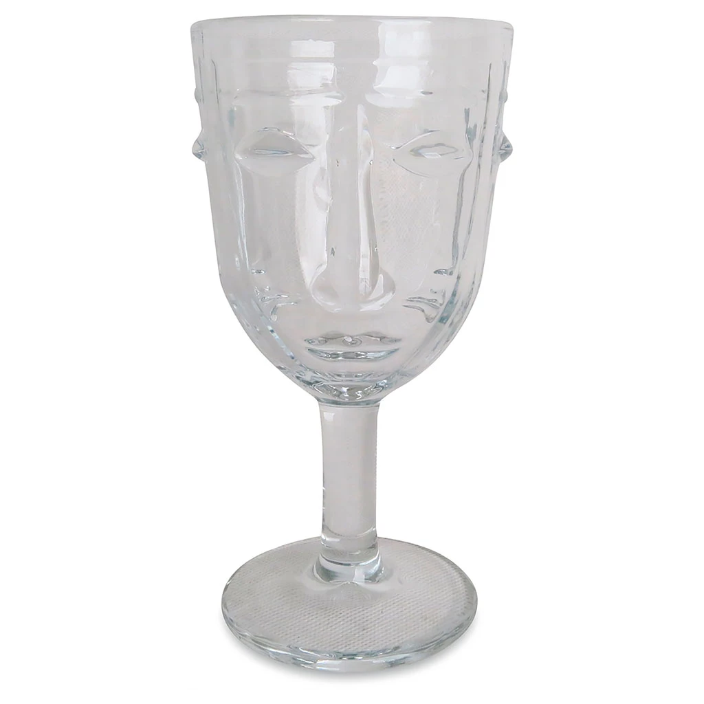 Opjet Verre A Pied Visage Transparent - D8xh16.5cm 2 Opjet Verre A Pied Visage Transparent - D8xh16.5cm – Image 2
