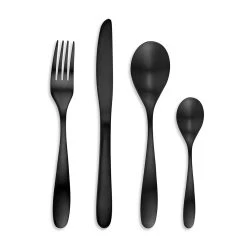 TARRERIAS BONJEAN Ménagère 16 Pièces En Inox Noir Mat - Bagatelle