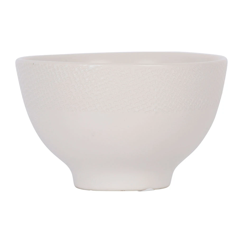 Table Passion Mini Bol En Grès Blanc D9.5cm - Vesuvio 4 Table Passion Mini Bol En Grès Blanc D9.5cm - Vesuvio – Image 4