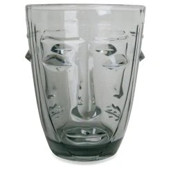 Opjet Gobelet Visage Gris D8x10cm
