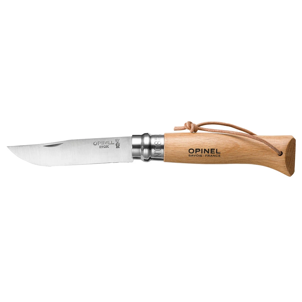 Couteau En Hêtre Et Inox N°8 Vri Baroudeur - Opinel 1 Couteau En Hêtre Et Inox N°8 Vri Baroudeur - Opinel