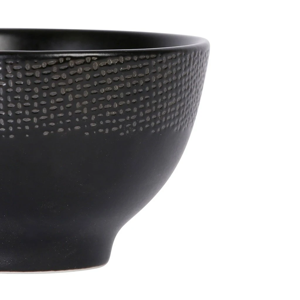 Table Passion Mini Bol En Grès Noir D9.5cm - Vesuvio 3 Table Passion Mini Bol En Grès Noir D9.5cm - Vesuvio – Image 3