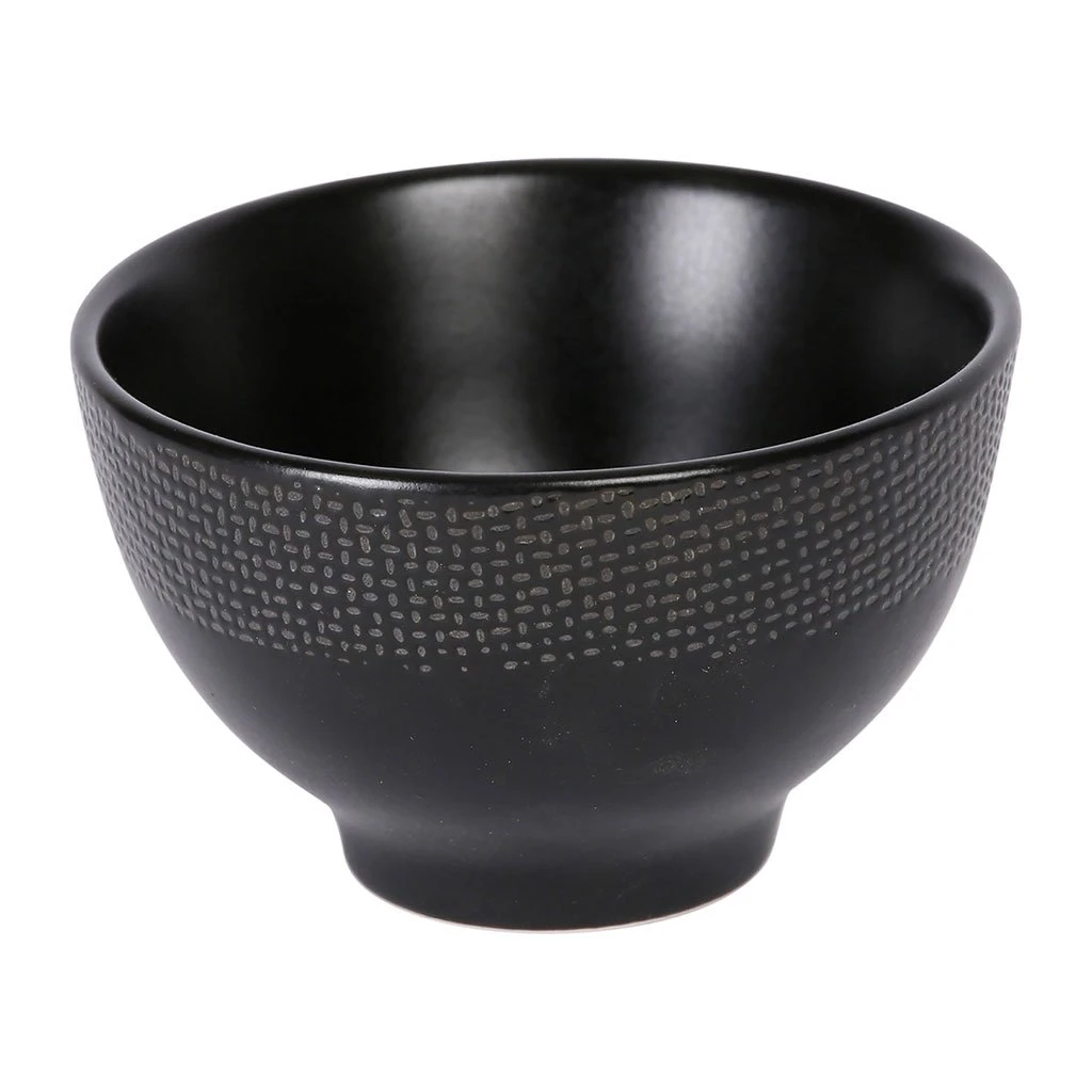 Table Passion Mini Bol En Grès Noir D9.5cm - Vesuvio 4 Table Passion Mini Bol En Grès Noir D9.5cm - Vesuvio – Image 4