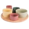 Table Passion Coffret Aperitif 6 Pièces En Ceramique Multicolore - Oslo