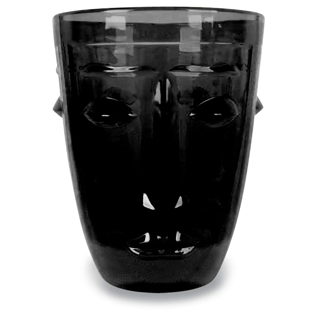 Opjet Verre Gobelet Visage Noir 2 Opjet Verre Gobelet Visage Noir – Image 2