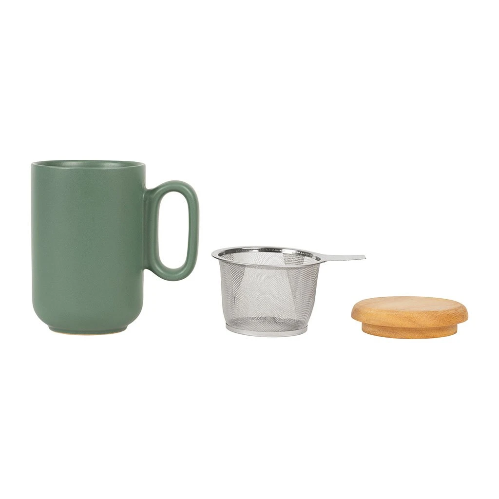 SEMA DESIGN Tisaniere En Grès Avec Filtre Vert Mat - Baltika 2 SEMA DESIGN Tisaniere En Grès Avec Filtre Vert Mat - Baltika – Image 2