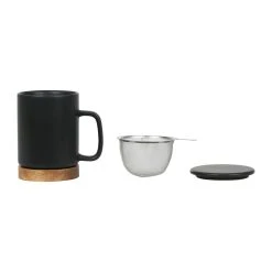 SEMA DESIGN Tisanière En Grès Avec Filtre Noir Mat - Nordika -AMEFA Magasin 73572 DET02 WEB