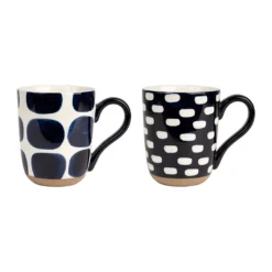 SEMA DESIGN Mug X2 Terrea Bleu Fonce 45cl En Grès