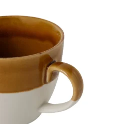 Alternative view of SEMA DESIGN Tasse En Grès Moutarde Et Blanc - Crakel