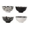SEMA DESIGN Lot De 4 Bols En Porcelaine Noir Et Blanc 30cl - Bronze