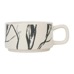 Alternative view of SEMA DESIGN Tasse à Thé En Grès Crème Et Noir Mate - Terre Boheme