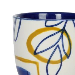 Alternative view of SEMA DESIGN Gobelets (x6) Arty Folk Bleu 15cl En Gres