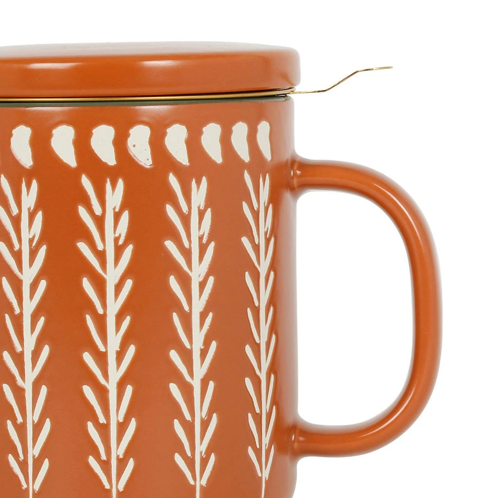 SEMA DESIGN Tisaniere En Grès Avec Filtre Terracotta - Romance Vegetal 2 SEMA DESIGN Tisaniere En Grès Avec Filtre Terracotta - Romance Vegetal – Image 2