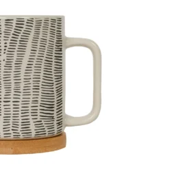 SEMA DESIGN Tisaniere En Grès Avec Filtre Crème Et Noir Mat - Ligne 5 SEMA DESIGN Tisaniere En Grès Avec Filtre Crème Et Noir Mat - Ligne -AMEFA Magasin 76607 DET02 WEB