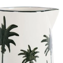 Alternative view of SEMA DESIGN Pichet Palmier Vert Foncé 1.5l En Grès - Palmea