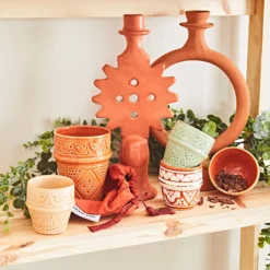 Chabi Chic Tasse Vert Amande, Liseré Doré D8xh11cm - Beldi Empreinte -AMEFA Magasin c0a42 amb hd fds cat23 0006