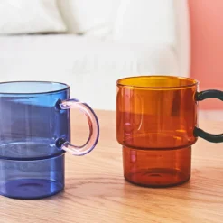 SEMA DESIGN Tasse à Thé En Verre Bleu Et Rose 33cl - Belle Vie 7 SEMA DESIGN Tasse à Thé En Verre Bleu Et Rose 33cl - Belle Vie -AMEFA Magasin c57d2 amb hd fds cat23 4913
